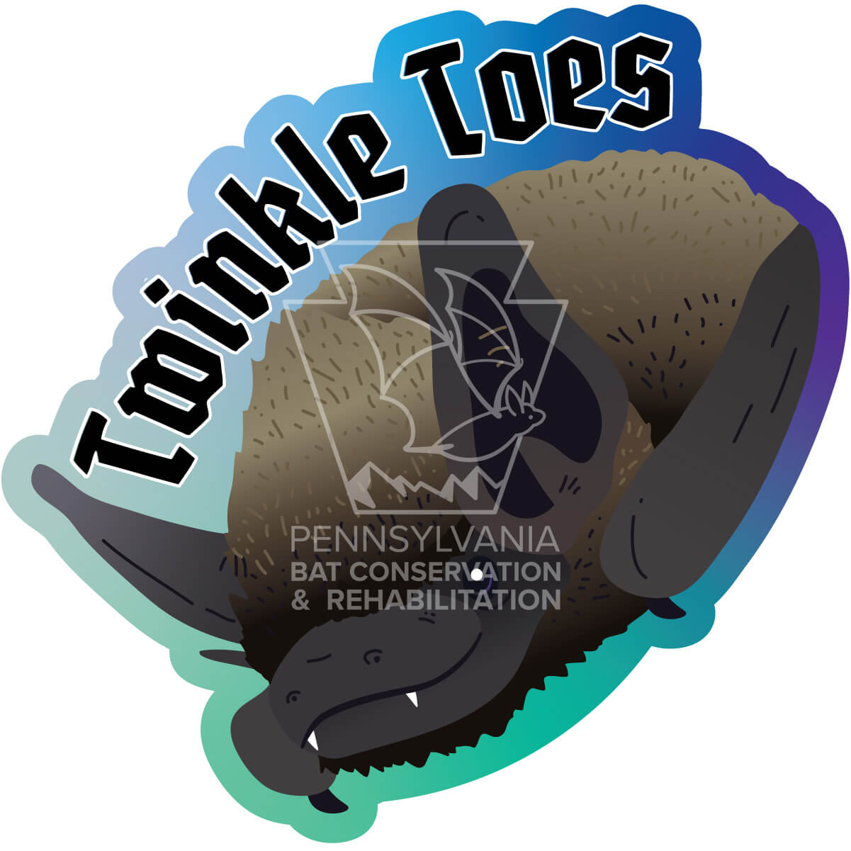 Pennsylvania Bat Rehabilitation Vinyl Stickers